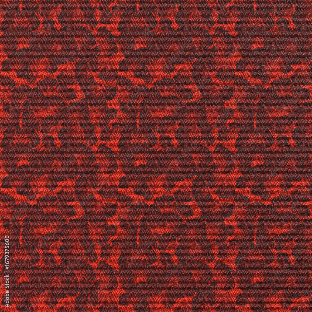 Poster red textured background abstract pattern with geometric shapes and dynamic repetition