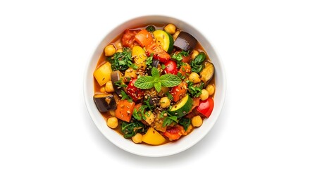 Vibrant Vegetable Stew with Chickpeas.