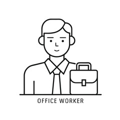 Business man with thumb up vector, Modern Office Worker