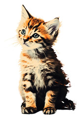 Fototapeta premium PNG Cat art mammal animal.