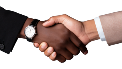 PNG Hand wristwatch handshake agreement.