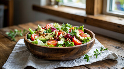 A garlic rub flavors the bowl’s edge