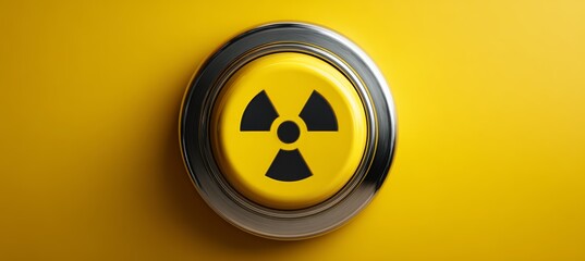 Fototapeta premium Nuclear weapon arsenal switch button. Generative AI technology.