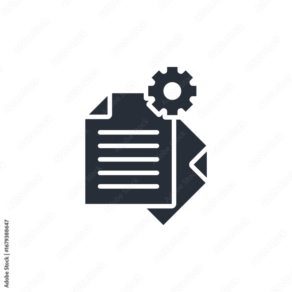 Poster project management icon. vector.editable stroke.linear style sign for use web design,logo.symbol ill