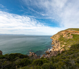 Breathtaking views of Robberg Nature Reserve in Plettenberg Bay, Garden Route, Western Cape, South...
