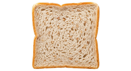 Isolated Slice of Bread