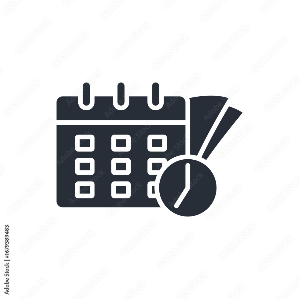 Poster schedule icon. vector.editable stroke.linear style sign for use web design,logo.symbol illustration.