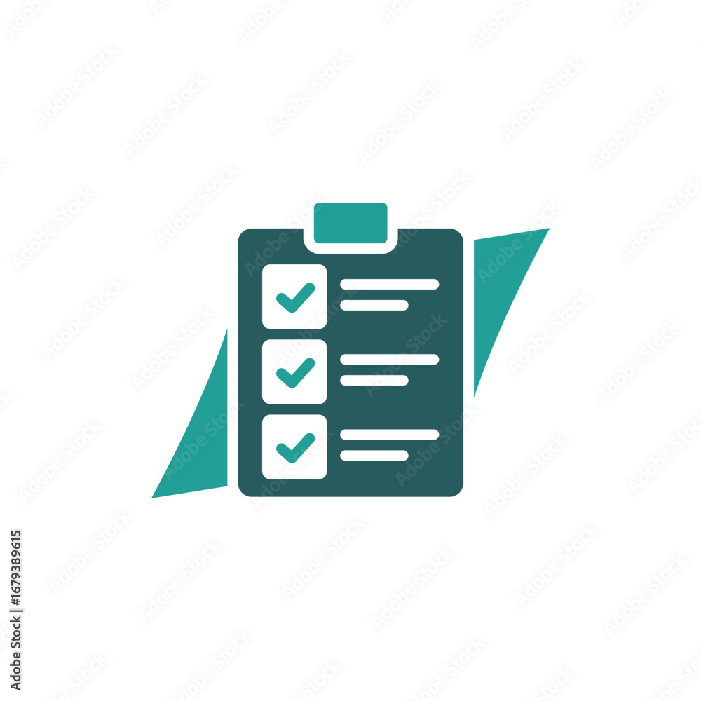 Poster to do list icon. vector.editable stroke.linear style sign for use web design,logo.symbol illustratio
