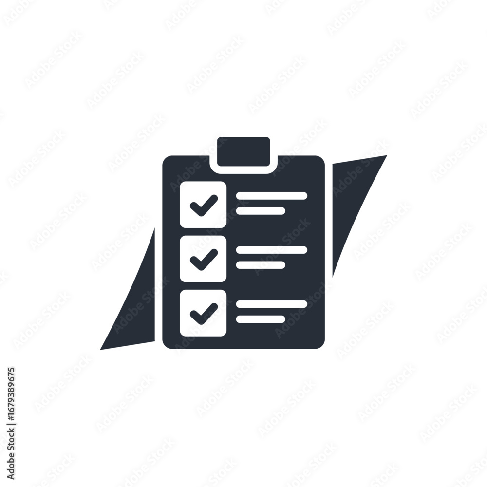 Poster to do list icon. vector.editable stroke.linear style sign for use web design,logo.symbol illustratio