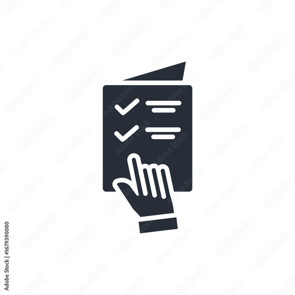 Poster evaluation icon. vector.editable stroke.linear style sign for use web design,logo.symbol illustratio