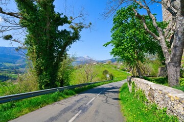 Mount Tellamendi in the Basque mountains in Barajuen in the municipality of Aramayona in the Basque Country