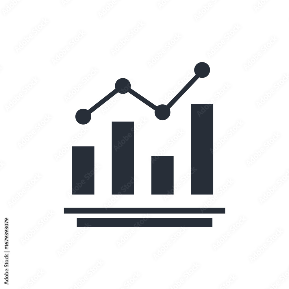 Poster analytics icon. vector.editable stroke.linear style sign for use web design,logo.symbol illustration