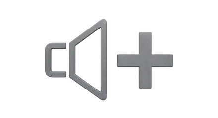 Isolated Audio Increase Icon
