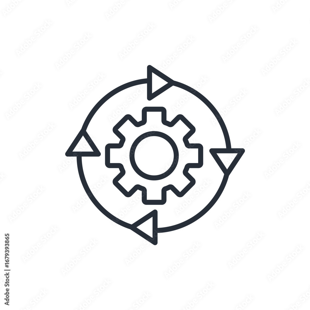 Poster implementation icon. vector.editable stroke.linear style sign for use web design,logo.symbol illustr