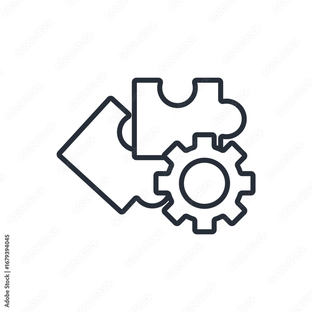 Poster solution icon. vector.editable stroke.linear style sign for use web design,logo.symbol illustration.