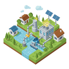 Harnessing Nature: Solar and Hydroelectric Power Systems