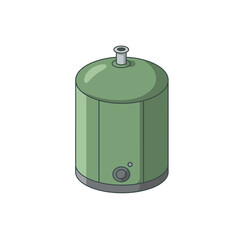 Green Metal Container for Liquids and Gas Storage
