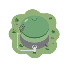 Sustainable Living: A Biogas Production Tank