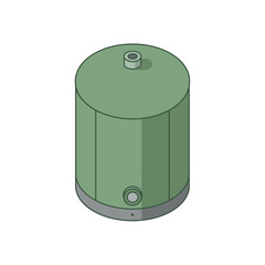 Isometric Vector Illustration of a Storage Container