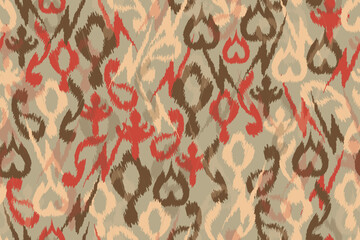 abstract seamless motif fabric patterns, abstract ikat, carpet, fabric, batik
