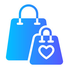 shopping bag gradient icon