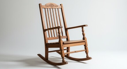 Wooden rocking chair simple design