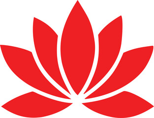 Vibrant red lotus flower symbolizing purity peace and enlightenment a beautiful floral icon for wellness and spirituality