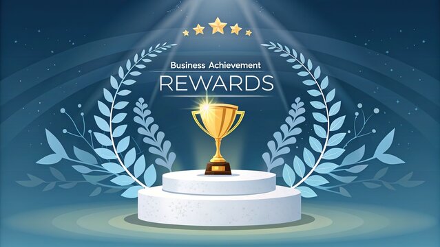 Recognize achievements with a golden trophy, perfect for celebrating milestones and rewarding success today