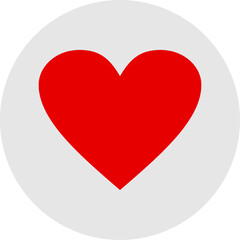 red love logo inside a circle. love logo for design element