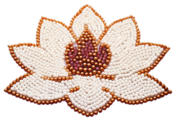 PNG Lotus jewelry pattern craft.