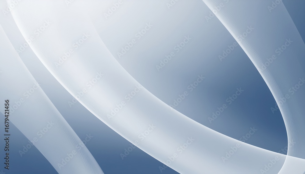 Poster smooth flowing white wave abstract on blue gradient background with subtle textured lines ideal for 