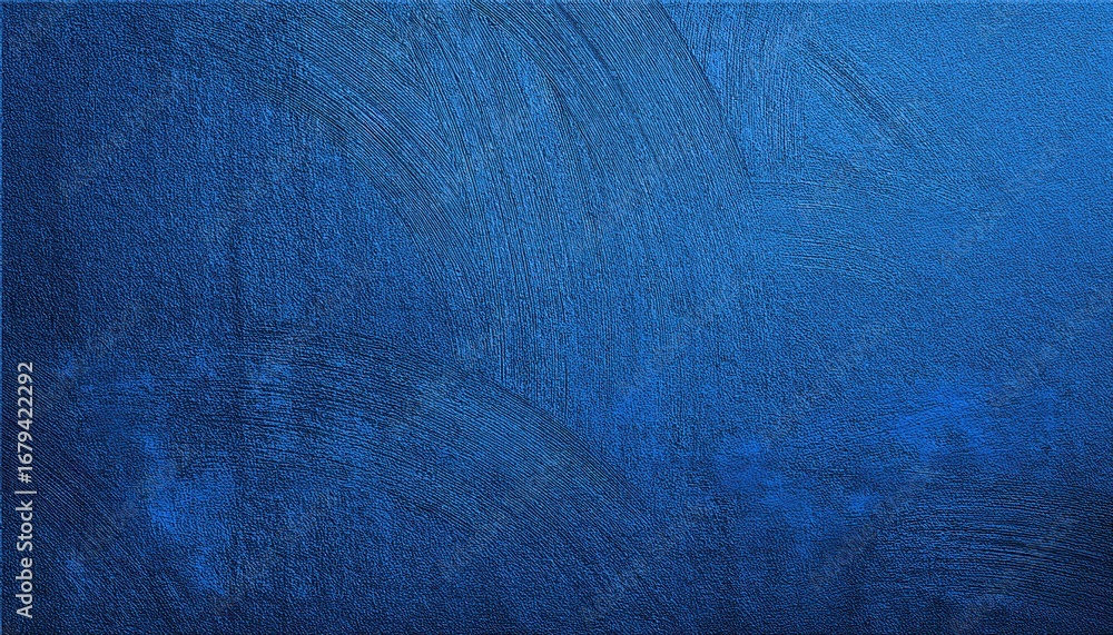 Aufkleber deep cobalt blue textured wall surface with subtle rough patterns and light reflection ideal for mod