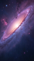 nebula in space with coloful background
