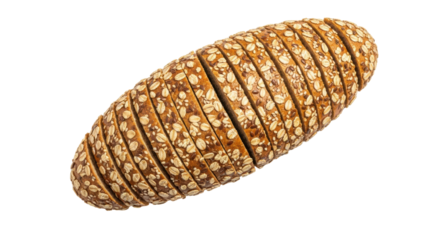 Isolated Sliced Oat Bread