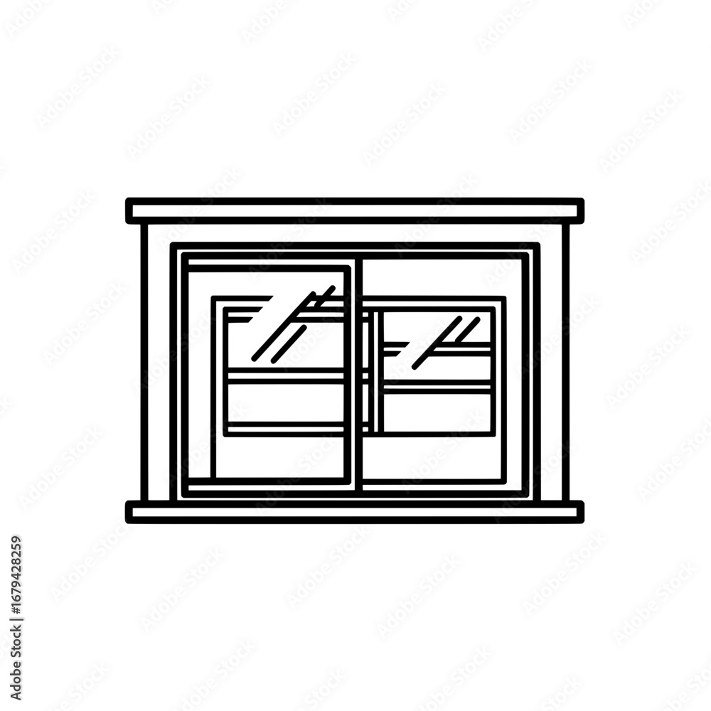 Poster window with transparent background
