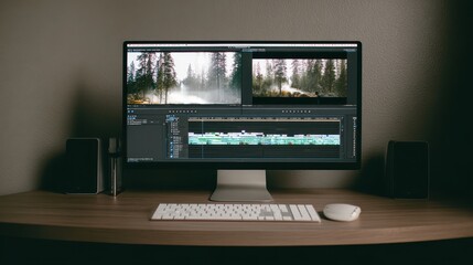 Adobe Premiere Pro Interface with Footage and Tools