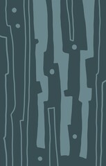 Minimal abstract image for printing. Picture for modern interiors. The picture is painted by hand on a tablet. © neurostructure