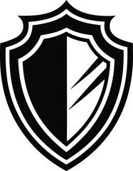 Heraldic Shield Icon Detailed Vector Illustration.