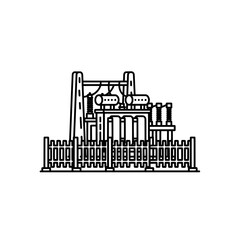 Obraz premium Oil rig with transparent background