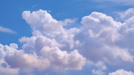 Soft Clouds Under Blue Skies