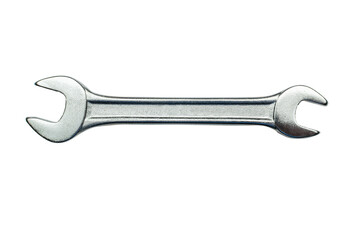 Single Open-End Wrench Isolated on Transparent Background - Industrial and Mechanical Tool