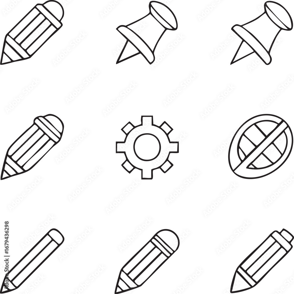 Poster abstract geometric pattern with a central circular motif and radiating lines silhouette
