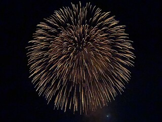 Fireworks at the national holiday in Vaduz in Liechtenstein 15.8.2025