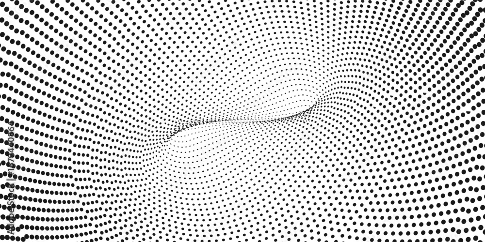 Aufkleber dotted gradient halftone background. horizontal seamless dots pattern in pop art style. abstract mod
