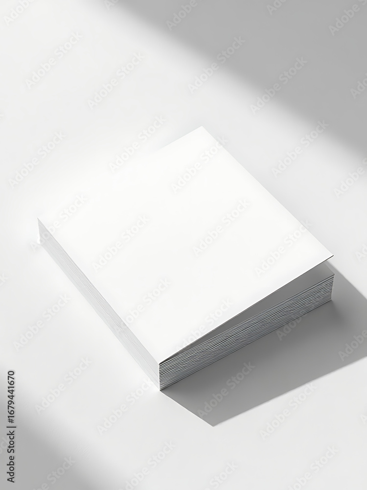 Poster crisp white linen background showcases precise branding card mockup clean lines subtle texture soft 