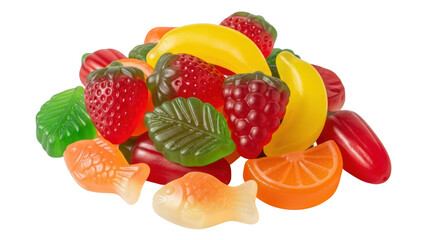 Isolated Fruit Gummies