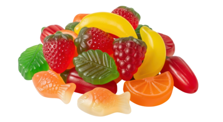 Isolated Fruit Gummies