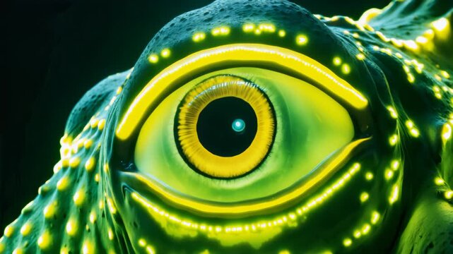 Bioluminescent Eye Pulses With Flickering Light