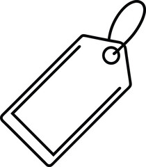Retail Price Tag Icon Minimal Outline.