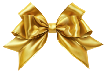 PNG 3D gold bow ribbon on a white background accessories accessory golden.
